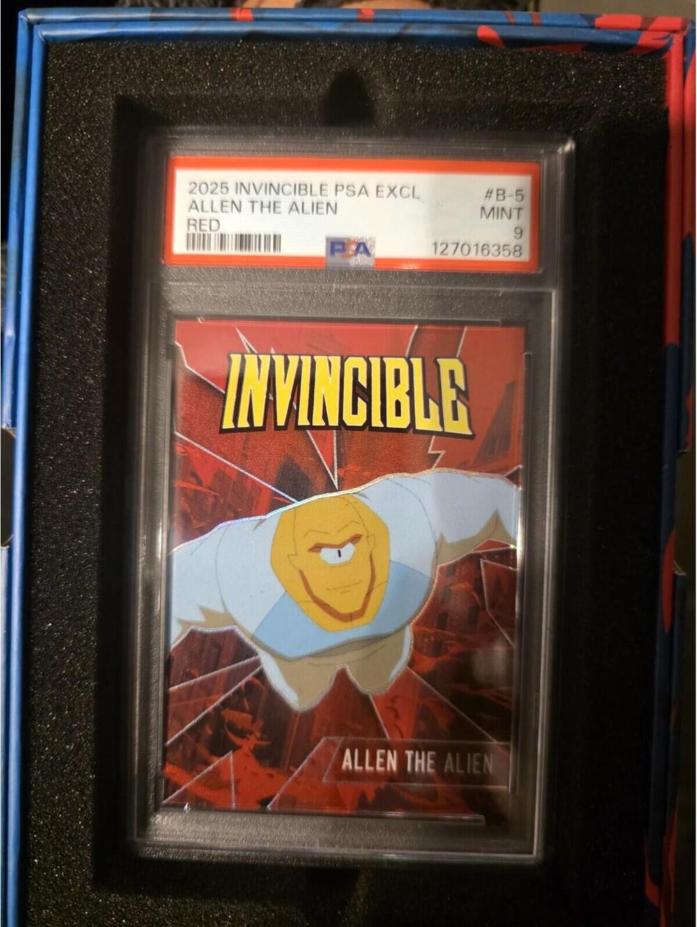 Nycc 2025 Invincible Keepsake Psa 9 Allen The Alien Red B-5 48/50